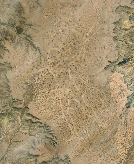 Vue du ciel : L'Homme de Marree