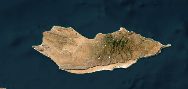 Vue du ciel : L'île de Galešnjak